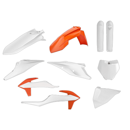 Polisport full plastkit KTM SX/SX-F 2019-2022 OEM hvit