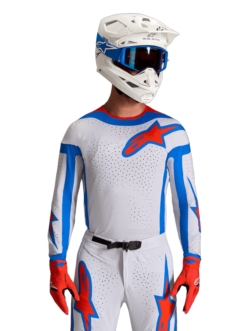 Alpinestars Supertech Vesta crosstrøye Lilla/Rød - bilde 1