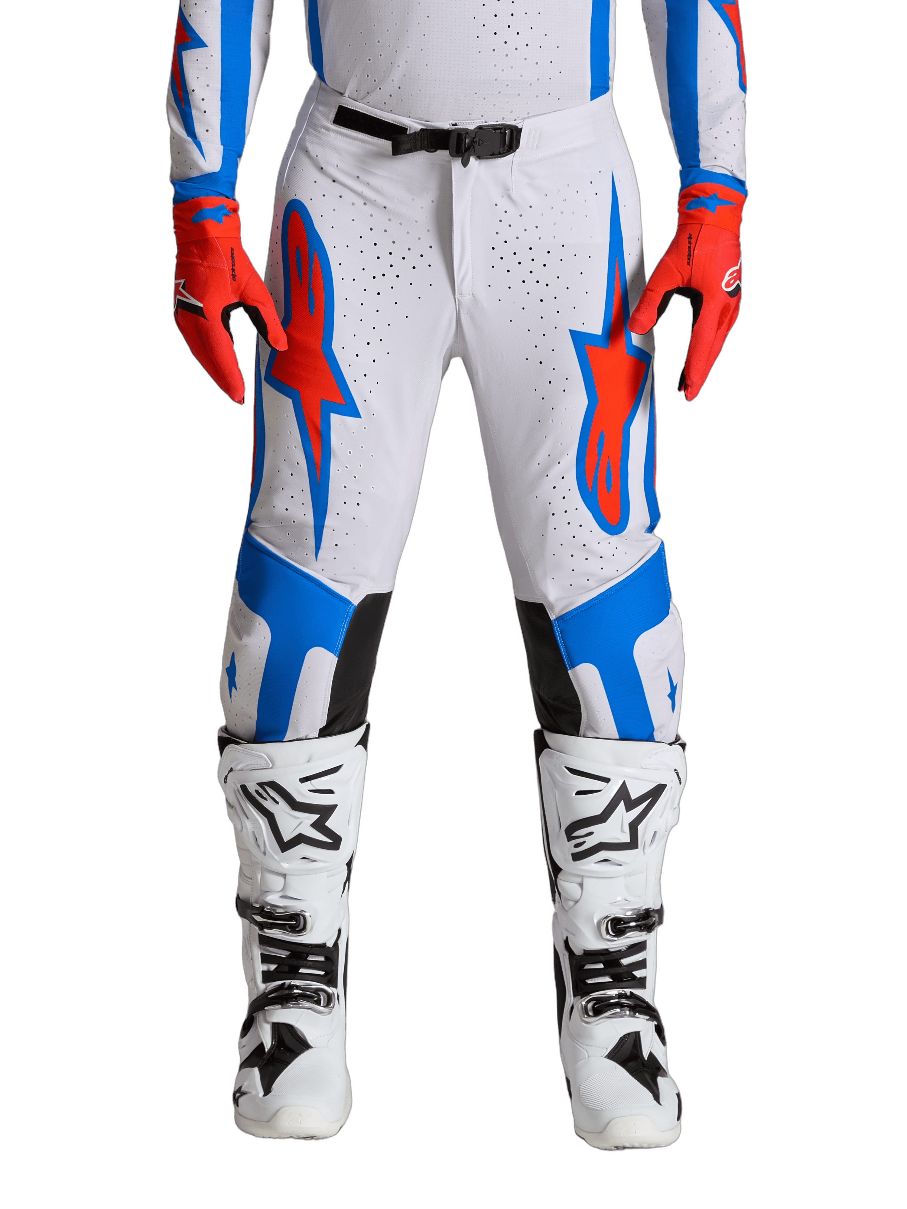 Alpinestars Supertech Vesta crossbukse Lilla/Rød - bilde 1