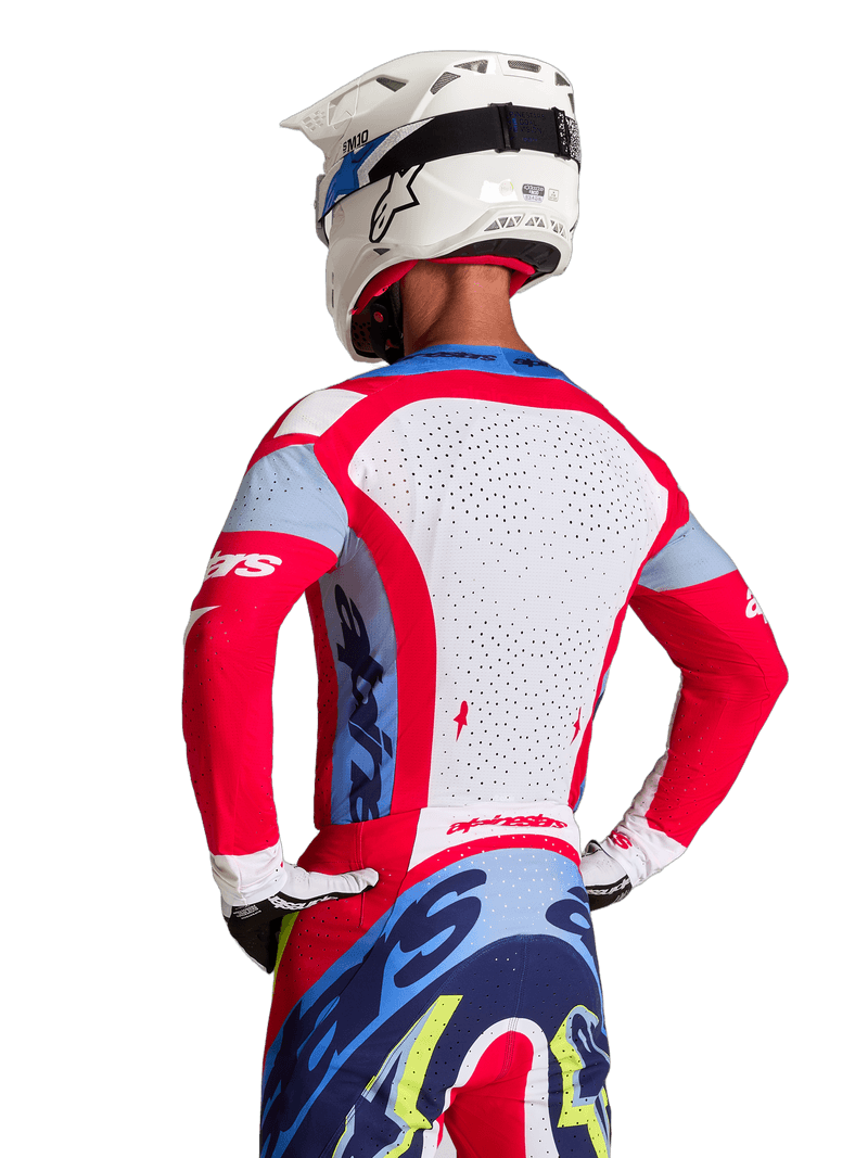 Alpinestars Supertech Dyna crosstrøye Rød/Hvit/Blå - bilde 3