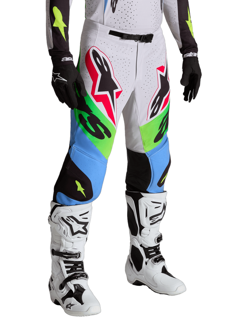 Alpinestars Supertech Dyna crossbukse Grønn Neon/Sort - bilde 2