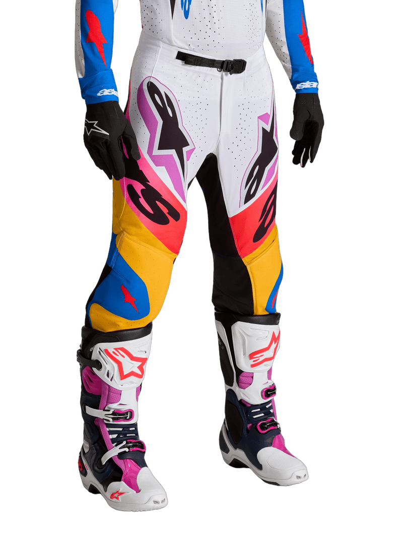 Alpinestars Supertech Dyna crossbukse Hvit/Blå/Sort/Lilla - bilde 2