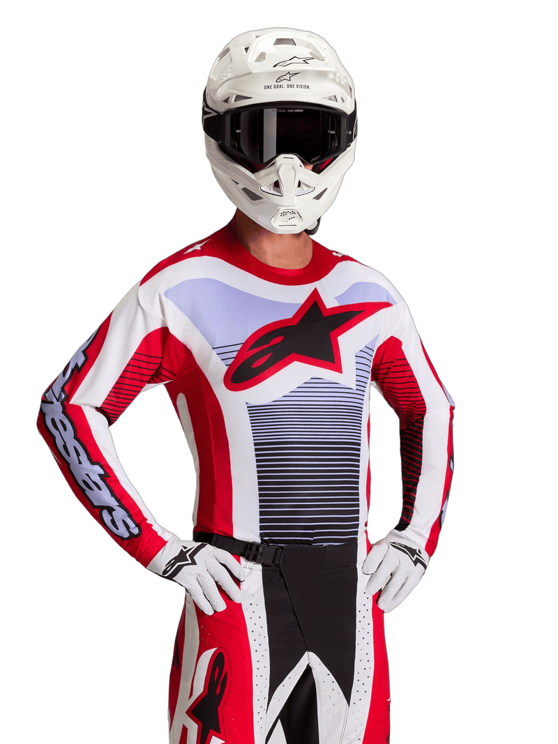 Alpinestars Techstar Maven crosstrøye Rød/Hvit/Lavendel/Sort - bilde 2