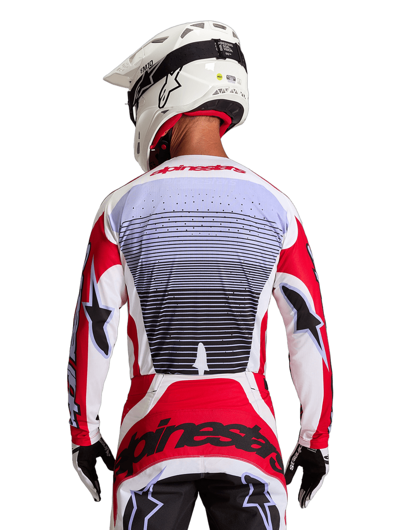 Alpinestars Techstar Maven crosstrøye Rød/Hvit/Lavendel/Sort - bilde 3