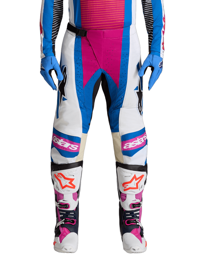 Alpinestars Techstar Maven crossbukse Hvit/Korall/Blå - bilde 1