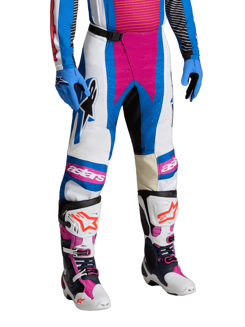 Alpinestars Techstar Maven crossbukse Hvit/Korall/Blå - bilde 2