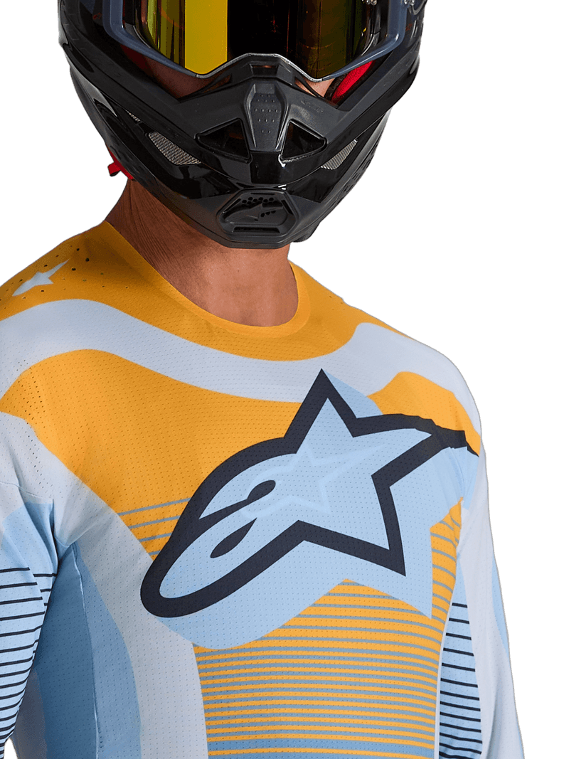 Alpinestars Techstar Maven crosstrøye Blå/Tangerine/Sort - bilde 4