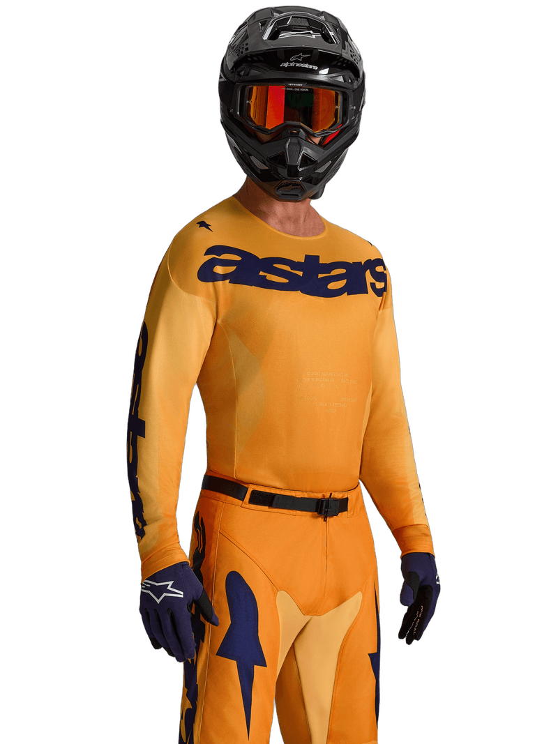 Alpinestars Racer Amber crosstrøye Oransje/Gull/Blå - bilde 2
