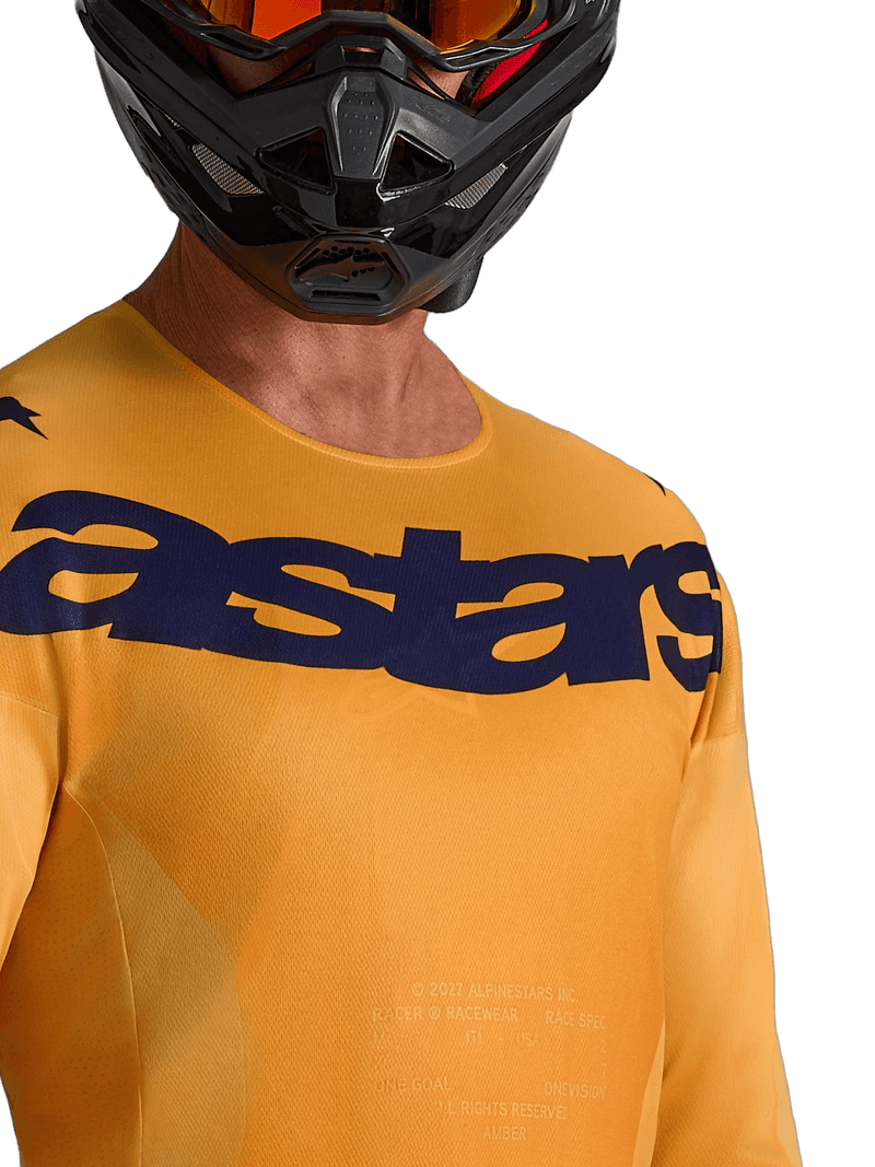 Alpinestars Racer Amber crosstrøye Oransje/Gull/Blå - bilde 4