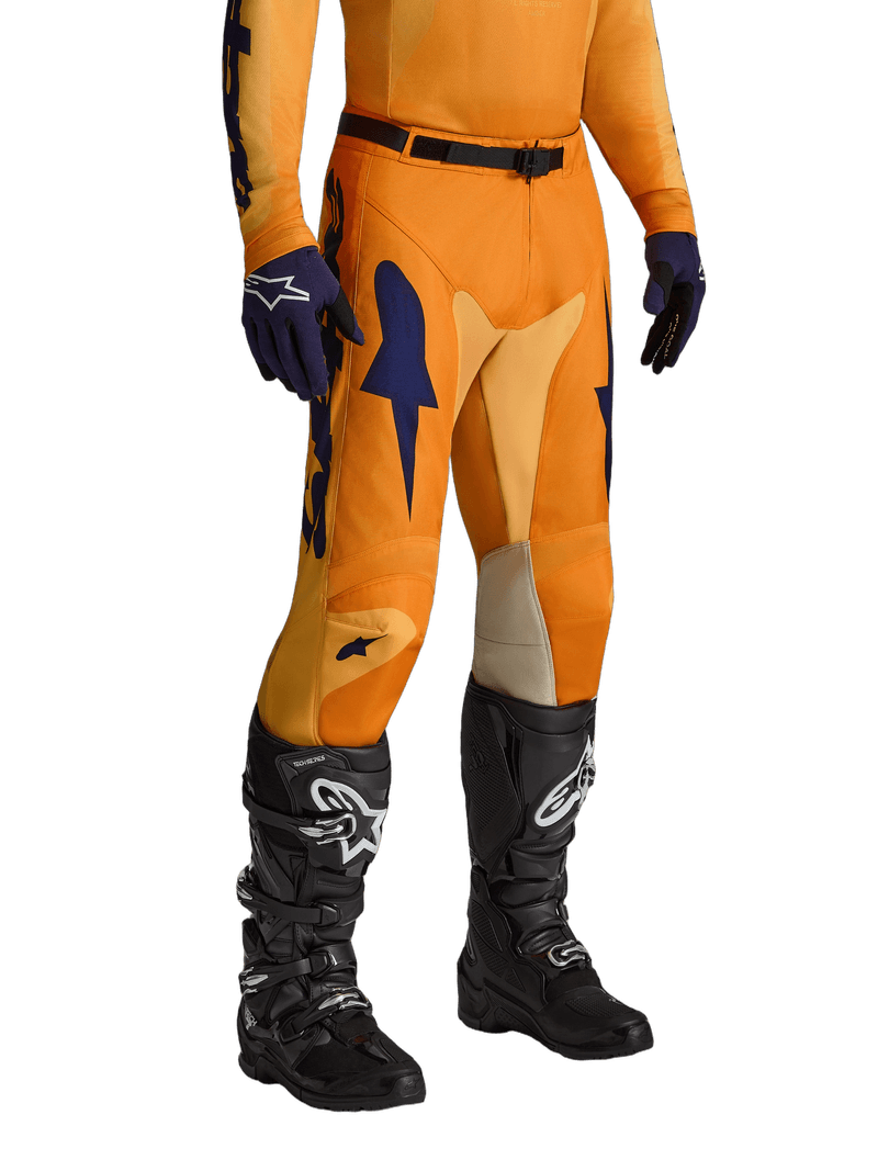 Alpinestars Racer Amber crossbukse Oransje/Gull/Mørk Blå - bilde 2