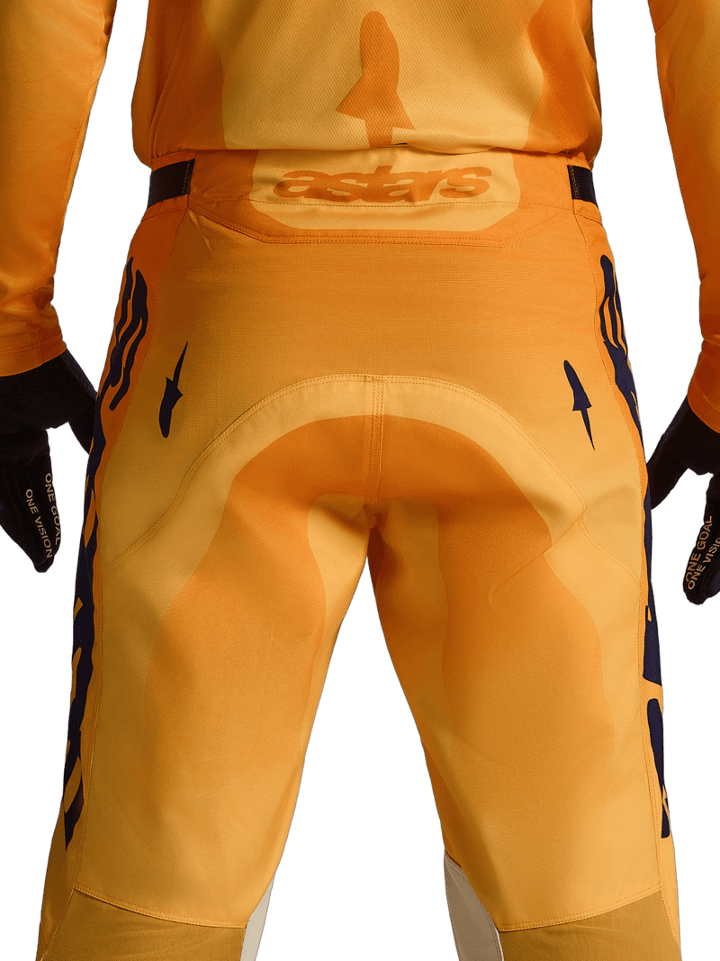 Alpinestars Racer Amber crossbukse Oransje/Gull/Mørk Blå - bilde 4