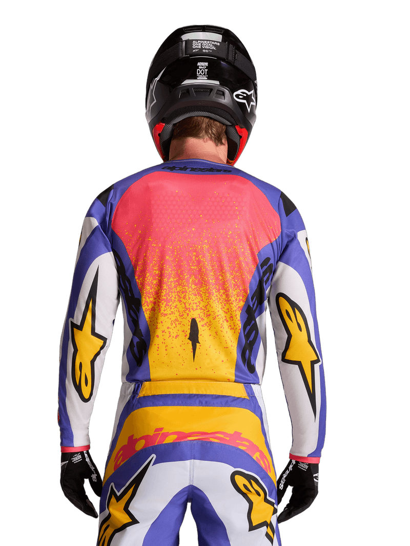 Alpinestars Fluid Drag crosstrøye Lilla/Blå/Gull - bilde 3