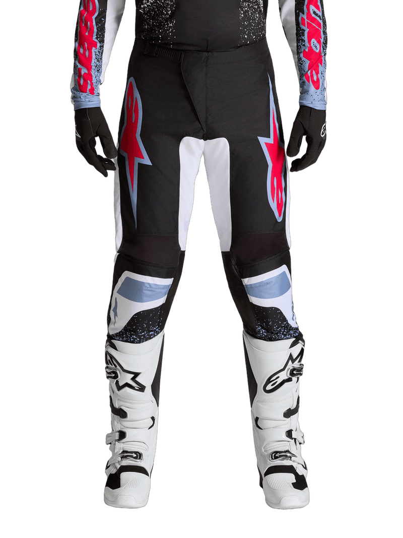 Alpinestars Fluid Drag crossbukse Sort/Hvit/Blå/Rød Neon - bilde 1