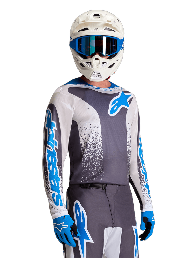 Alpinestars Fluid Drag crosstrøye Grå/Lilla/UCLA-blå - bilde 2