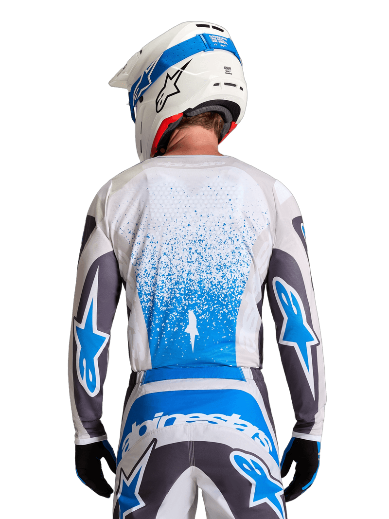 Alpinestars Fluid Drag crosstrøye Grå/Lilla/UCLA-blå - bilde 3
