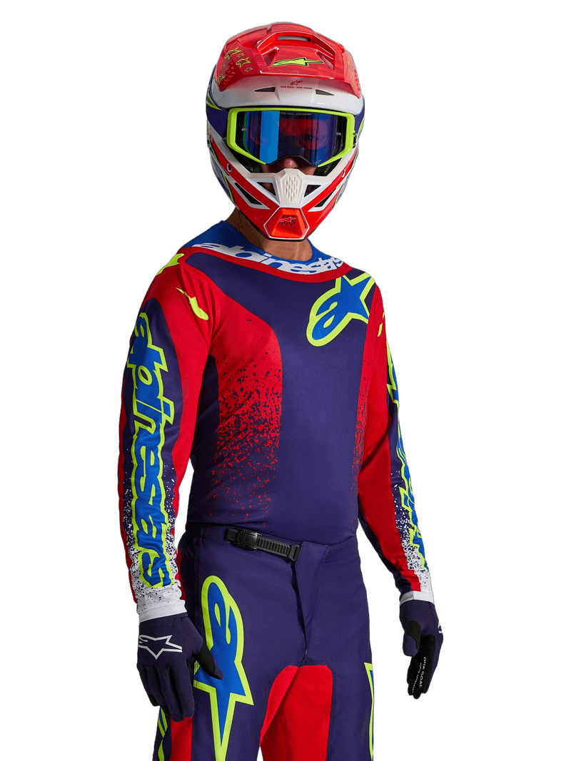 Alpinestars Fluid Drag crosstrøye Blå/Rød/Hvit - bilde 2