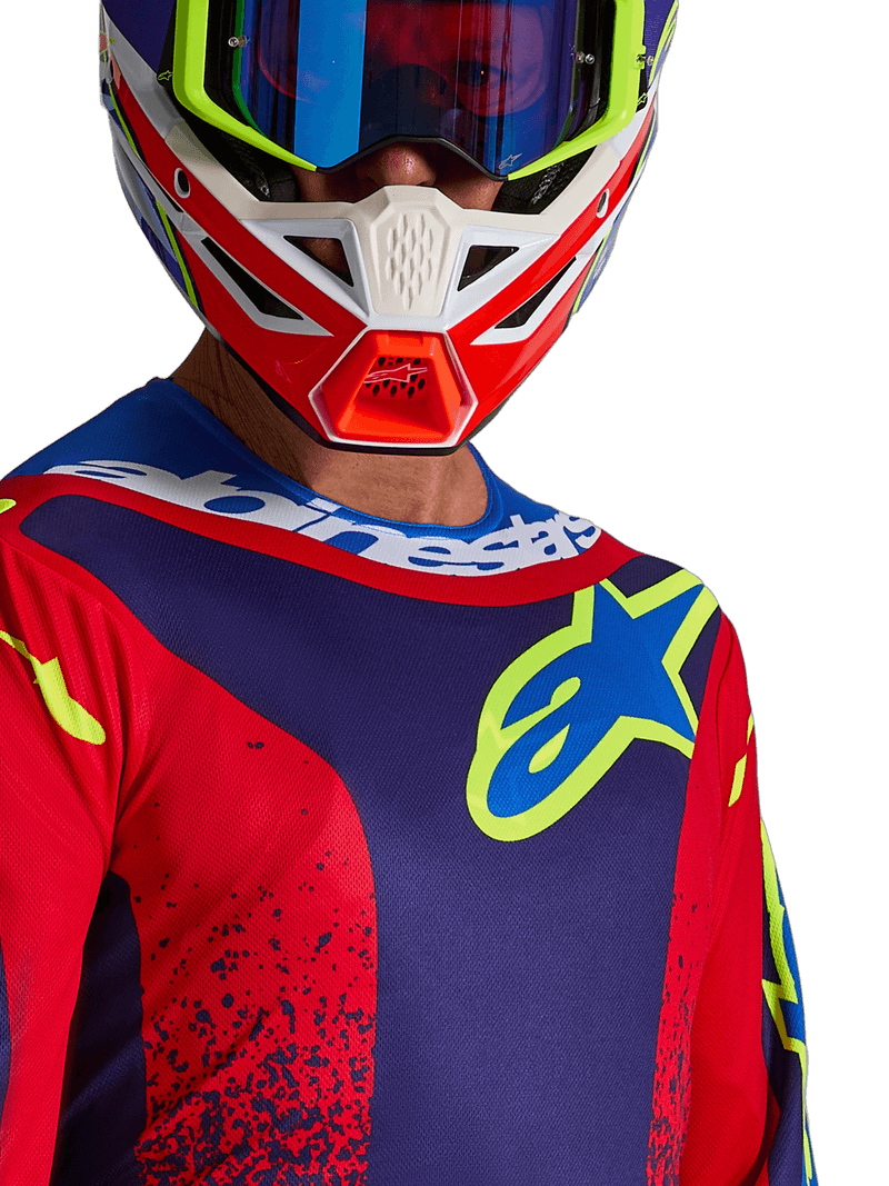 Alpinestars Fluid Drag crosstrøye Blå/Rød/Hvit - bilde 4
