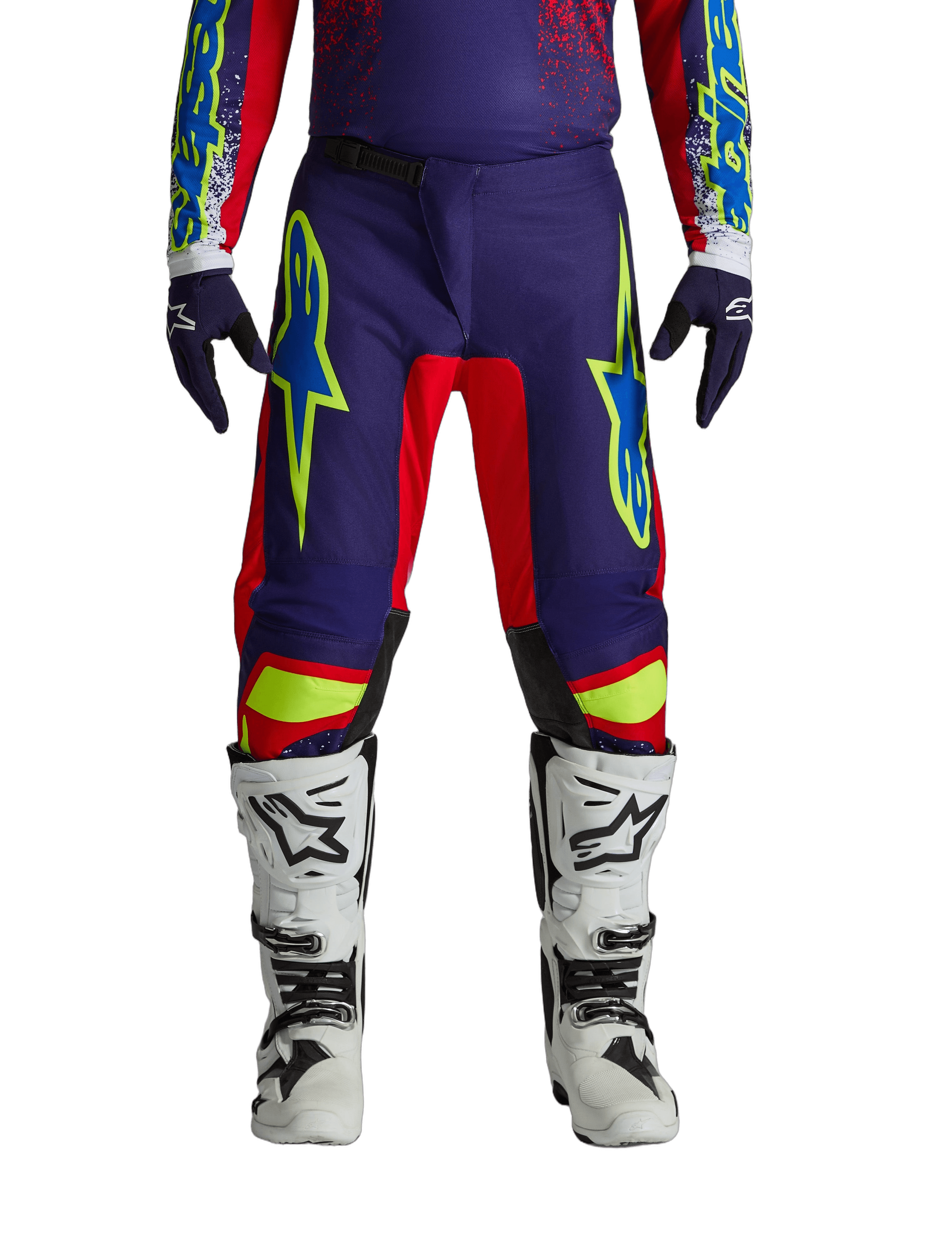 Alpinestars Fluid Drag crossbukse Blå/Rød/Hvit - bilde 1