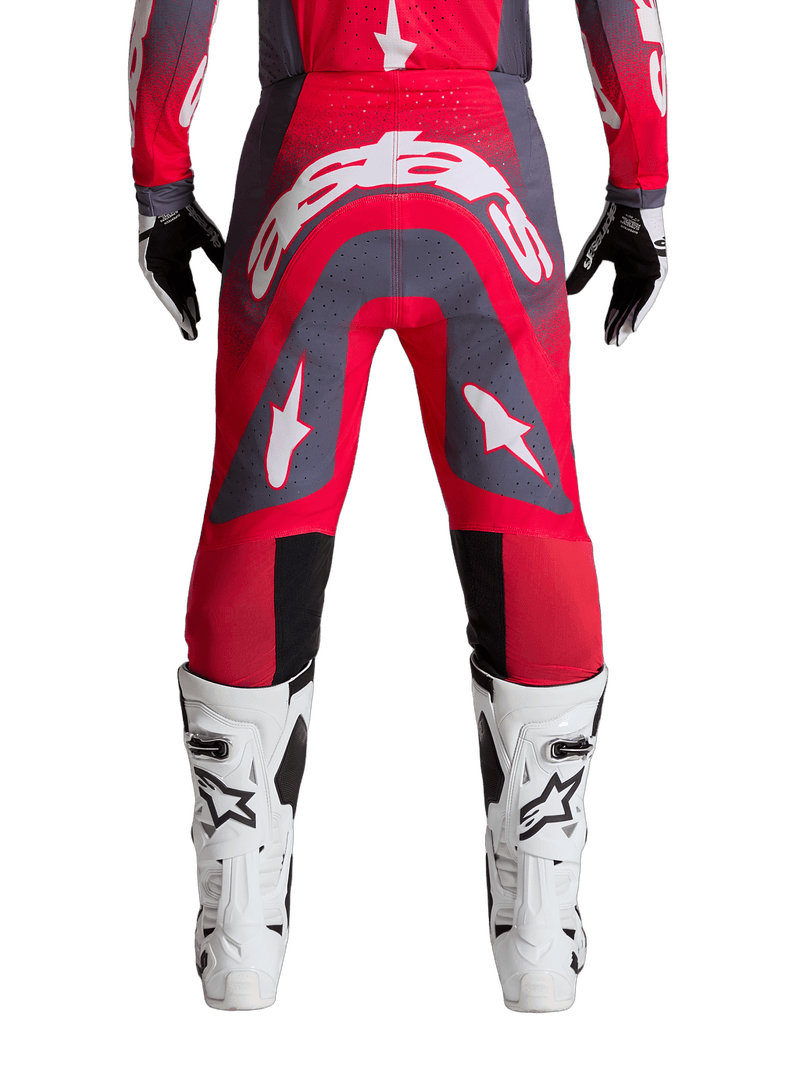 Alpinestars Supertech Hiten AFD crossbukse Grå/Rød Neon/Lilla - bilde 3