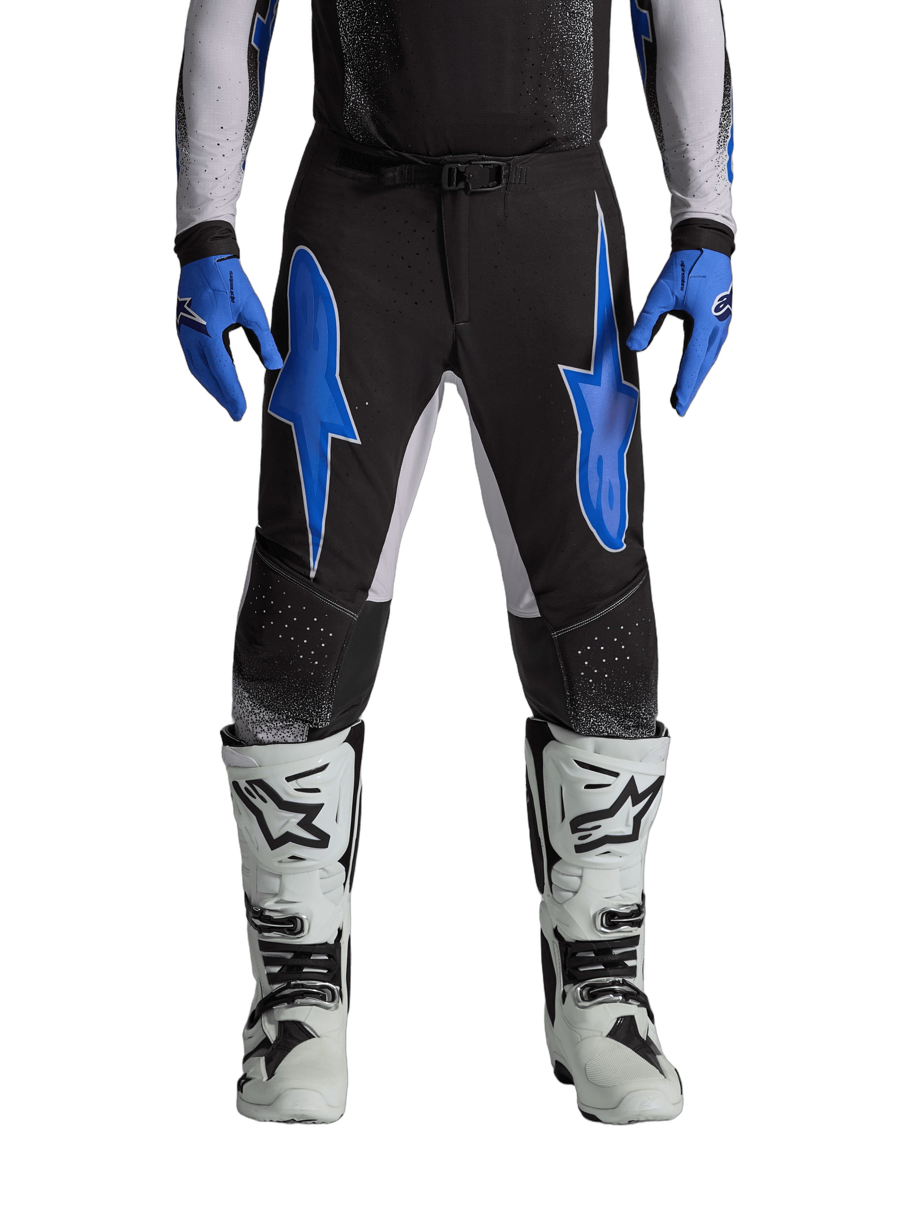 Alpinestars Supertech Hiten AFD crossbukse Sort/Lilla/Blå - bilde 1