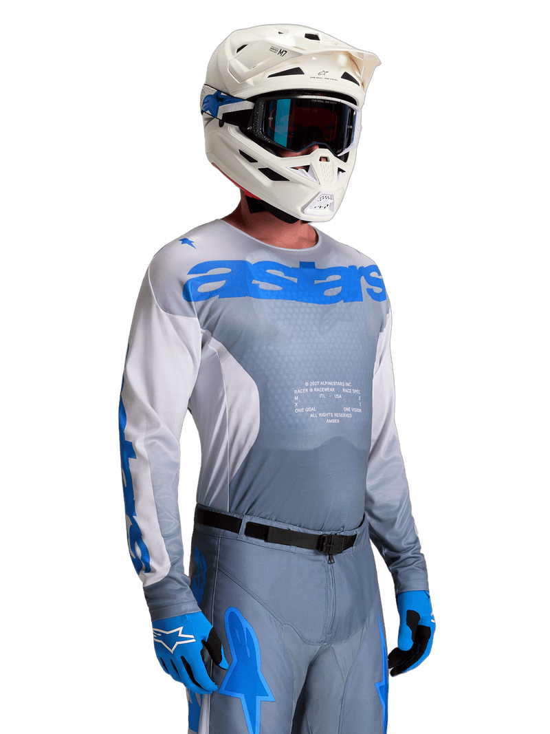 Alpinestars Racer Amber crosstrøye Grå/Lilla/UCLA-blå - bilde 2