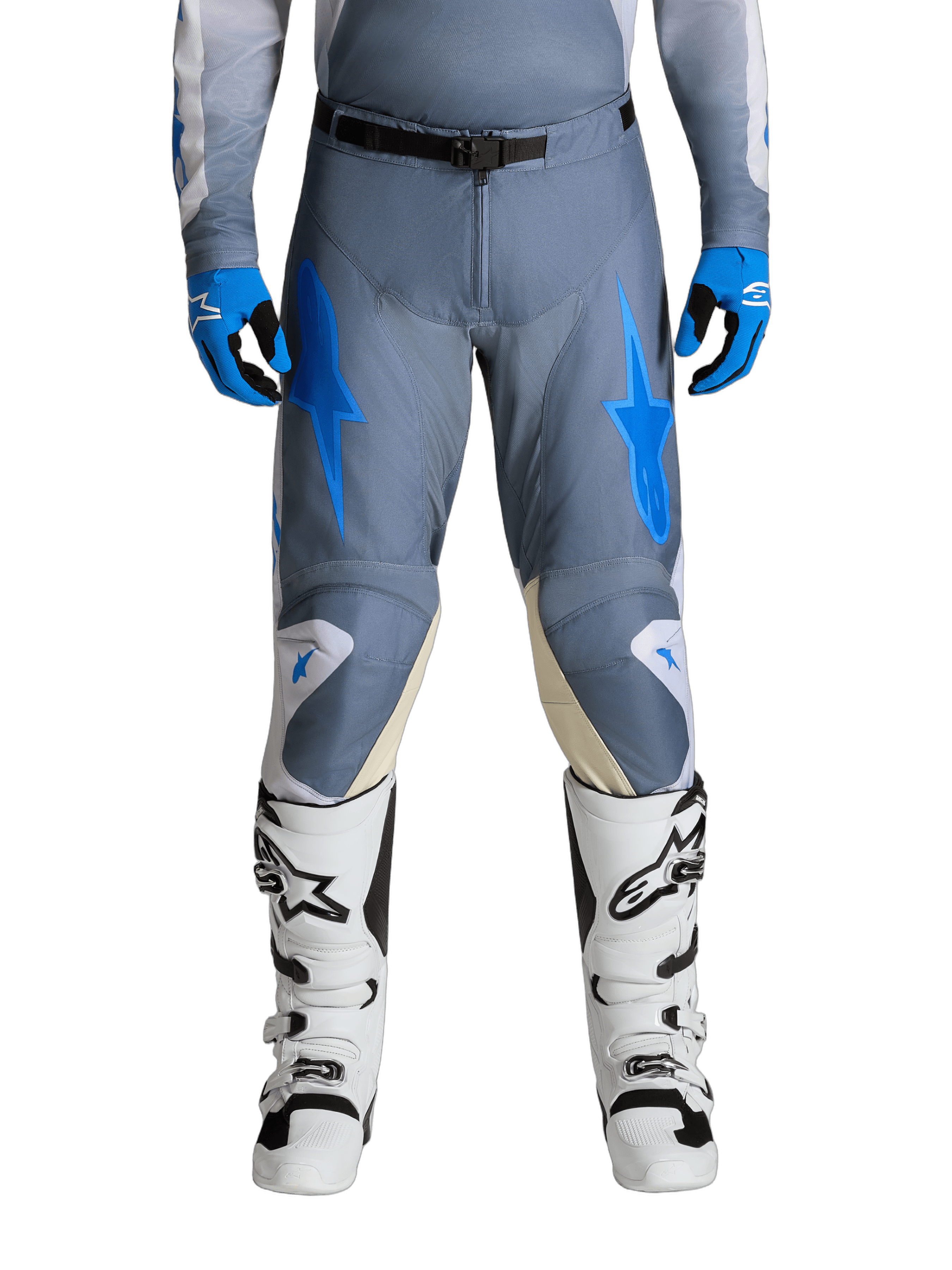 Alpinestars Racer Amber crossbukse Grå/Lilla/UCLA-blå - bilde 1