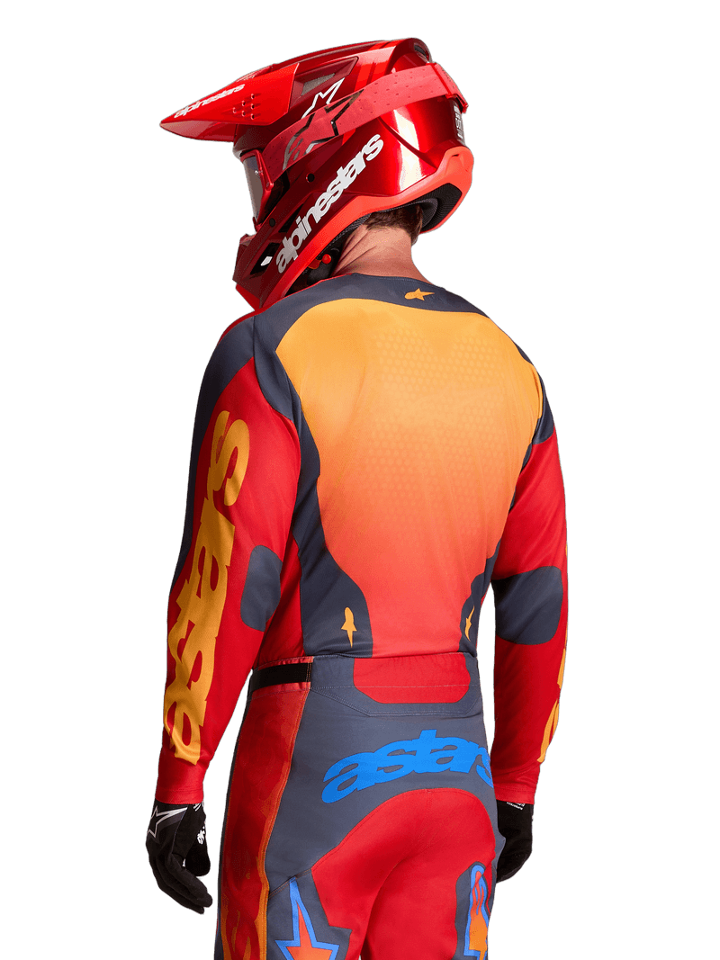 Alpinestars Racer Hunt crosstrøye Rød/Grå/Korall - bilde 4