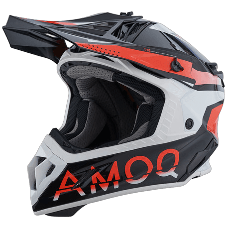 AMOQ Friction Mips hjelm sort/rød