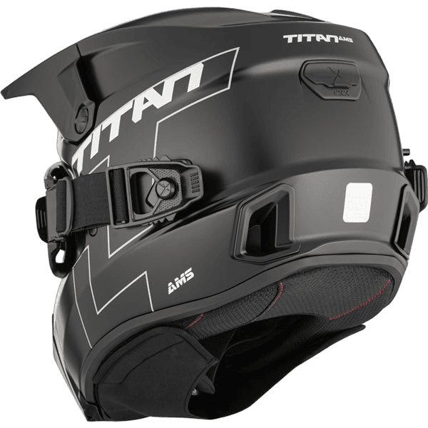 CKX Titan AMS hjelm matt svart med oppvarmede briller