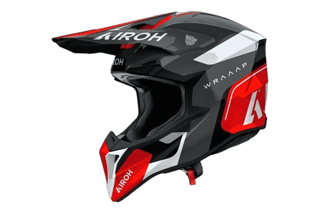 Airoh Wraaap Conquer hjelm rød blank