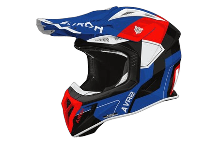 Airoh Aviator Ace 2 Shield hjelm blå/rød blank