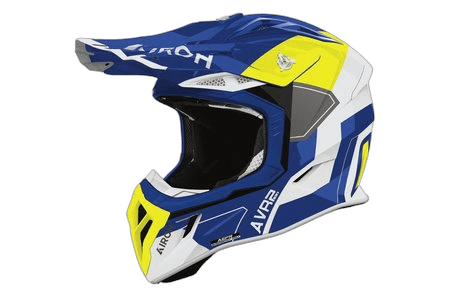 Airoh Aviator Ace 2 Shield hjelm blå/gul blank