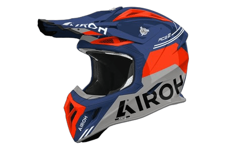 Airoh Aviator Ace 2 Fury hjelm blå/oransje blank