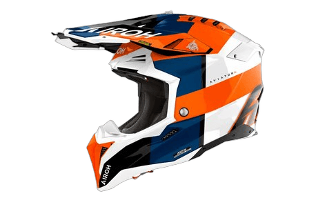 Airoh Aviator 3 Monarch hjelm oransje blank