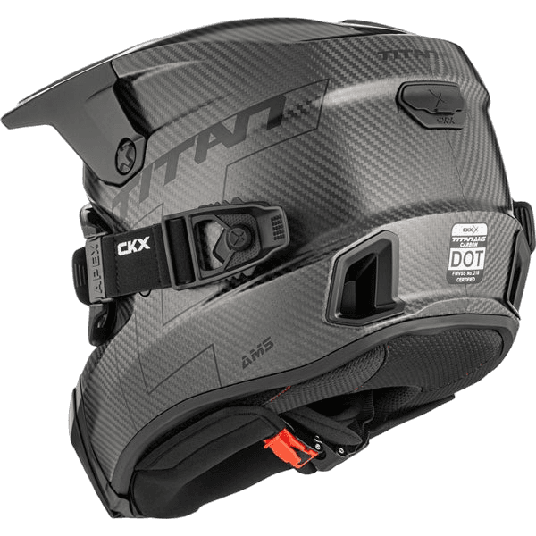 CKX Titan AMS hjelm matt karbon med briller