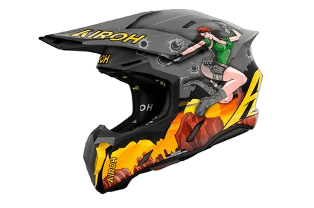 Airoh Twist 3 Adventure hjelm matt