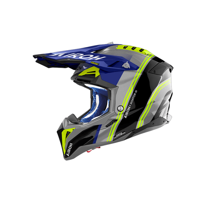 Airoh Aviator 3 Hima hjelm blå blank