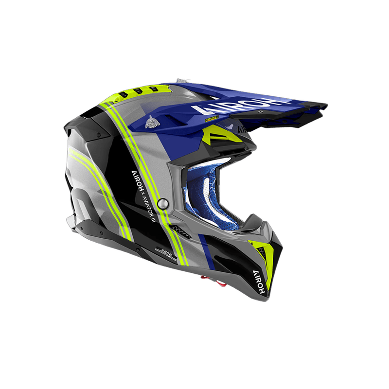 Airoh Aviator 3 Hima hjelm blå blank