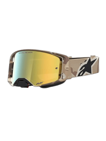 Alpinestars Goggle Supertech Lone Camo Desert Mirror Gold