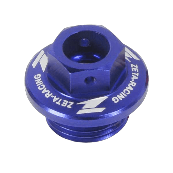 ZETA oljepåfyllingsplugg CRF150 250/450R-17/16 YZ/YZF/WRF 65-450 -26 Blu