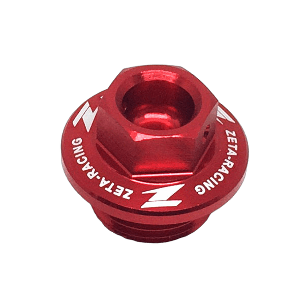 ZETA oljepåfyllingsplugg Kawasaki KXF250 04-26 KXF450 06-26 rød