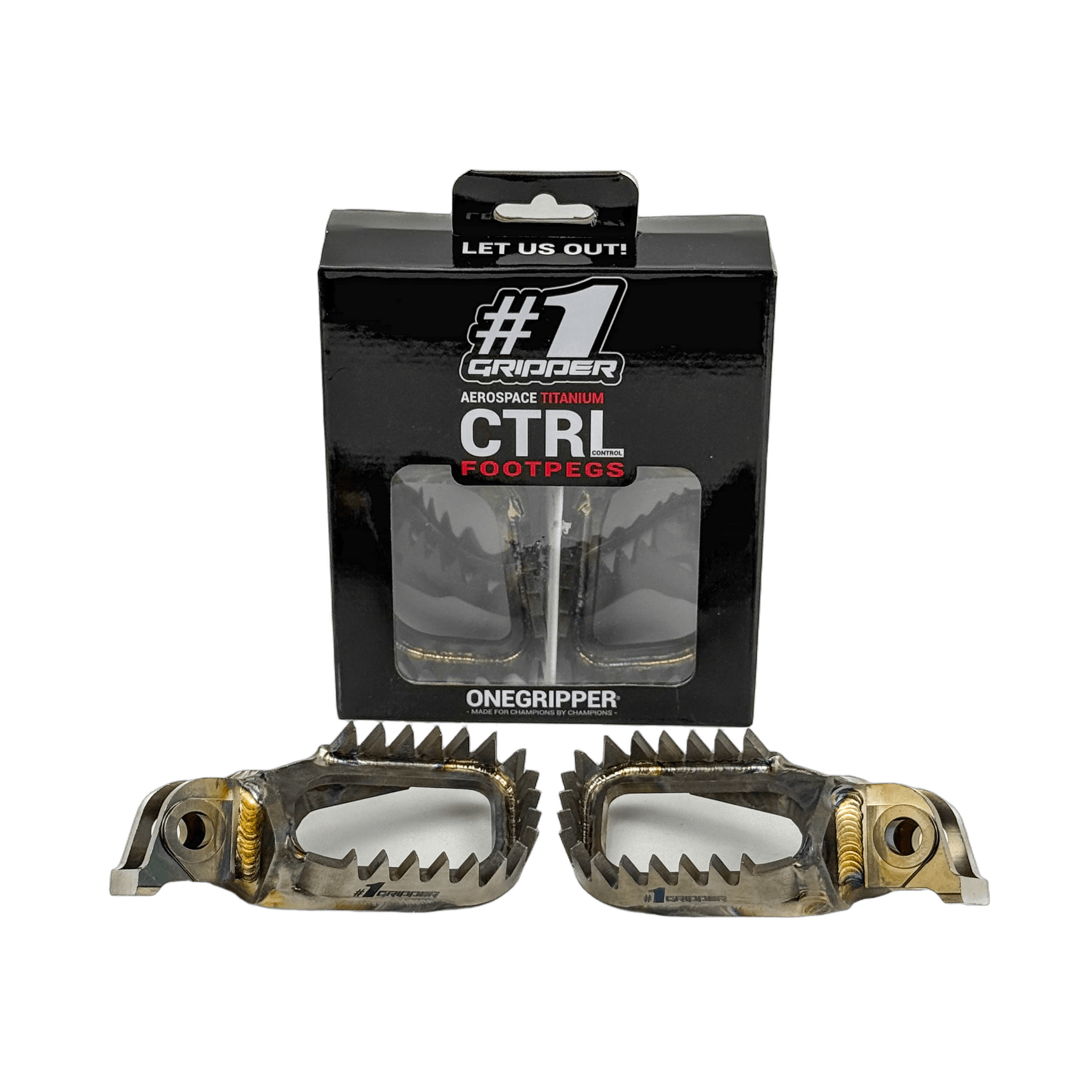 ONEGRIPPER CTRL titan fotpinner Sherco, standard posisjon