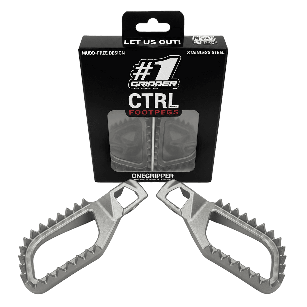 ONEGRIPPER CTRL V2 fotpinner Husqvarna/GAS GAS/Beta, 5 Down / 5 Back