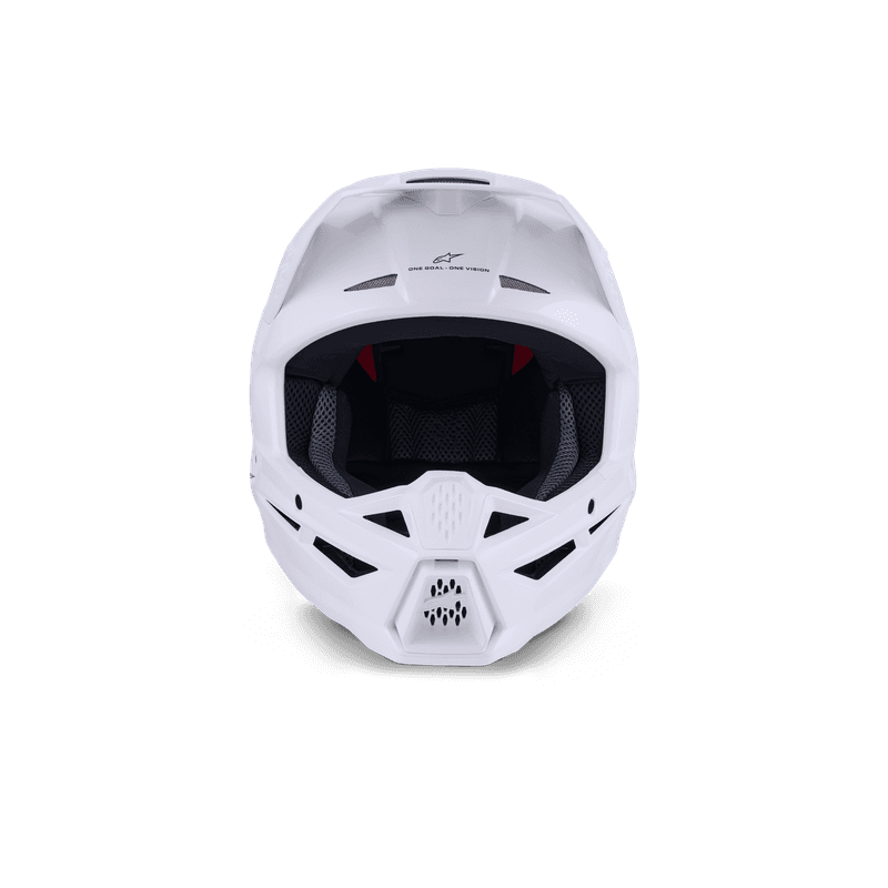 Alpinestars S-M3 Solid hjelm hvit blank