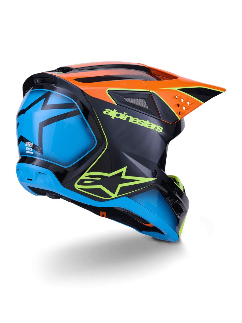 Alpinestars S-M3 Fray hjelm svart/oransje/fluo gul