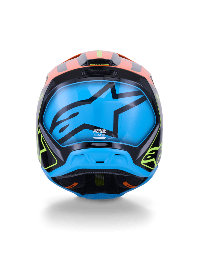 Alpinestars S-M3 Fray hjelm svart/oransje/fluo gul