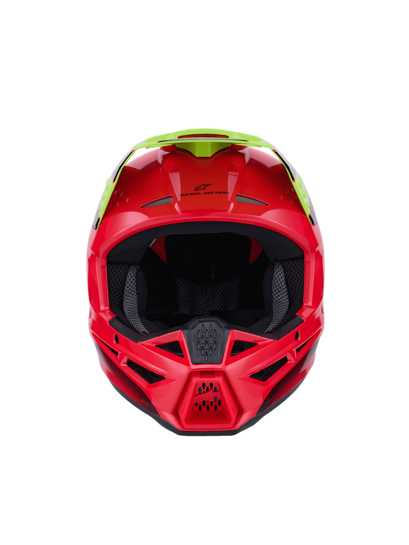 Alpinestars S-M3 Fray hjelm rød/fluo gul/svart