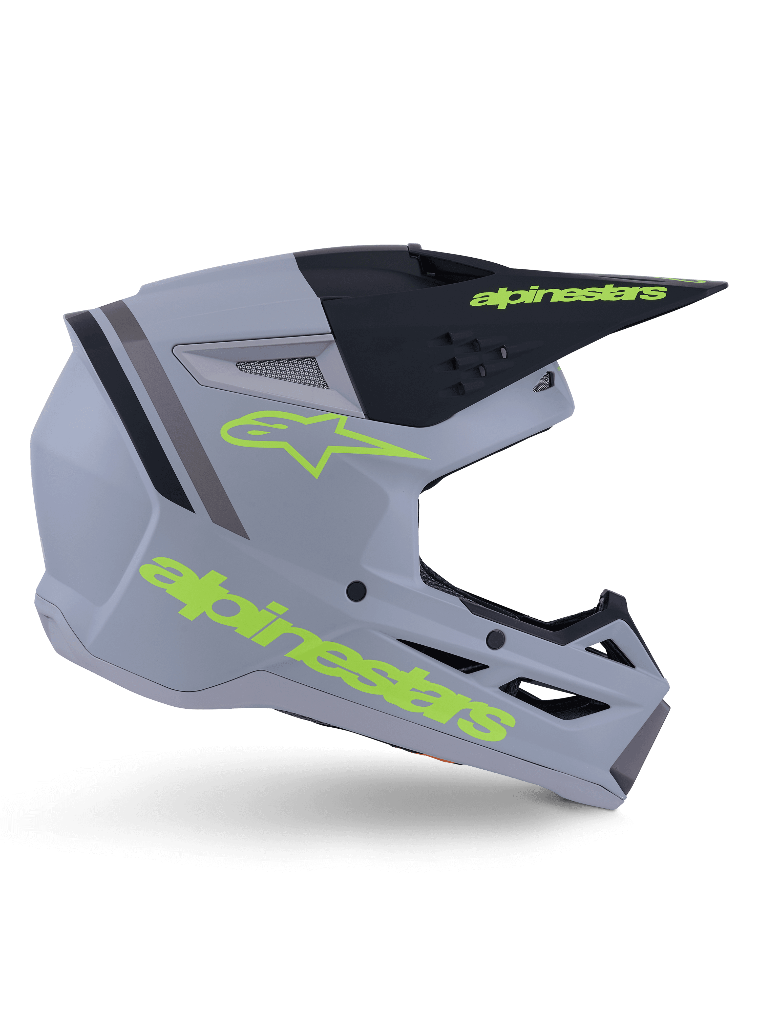 Alpinestars S-M3 Radium hjelm grå/svart/fluo gul matt