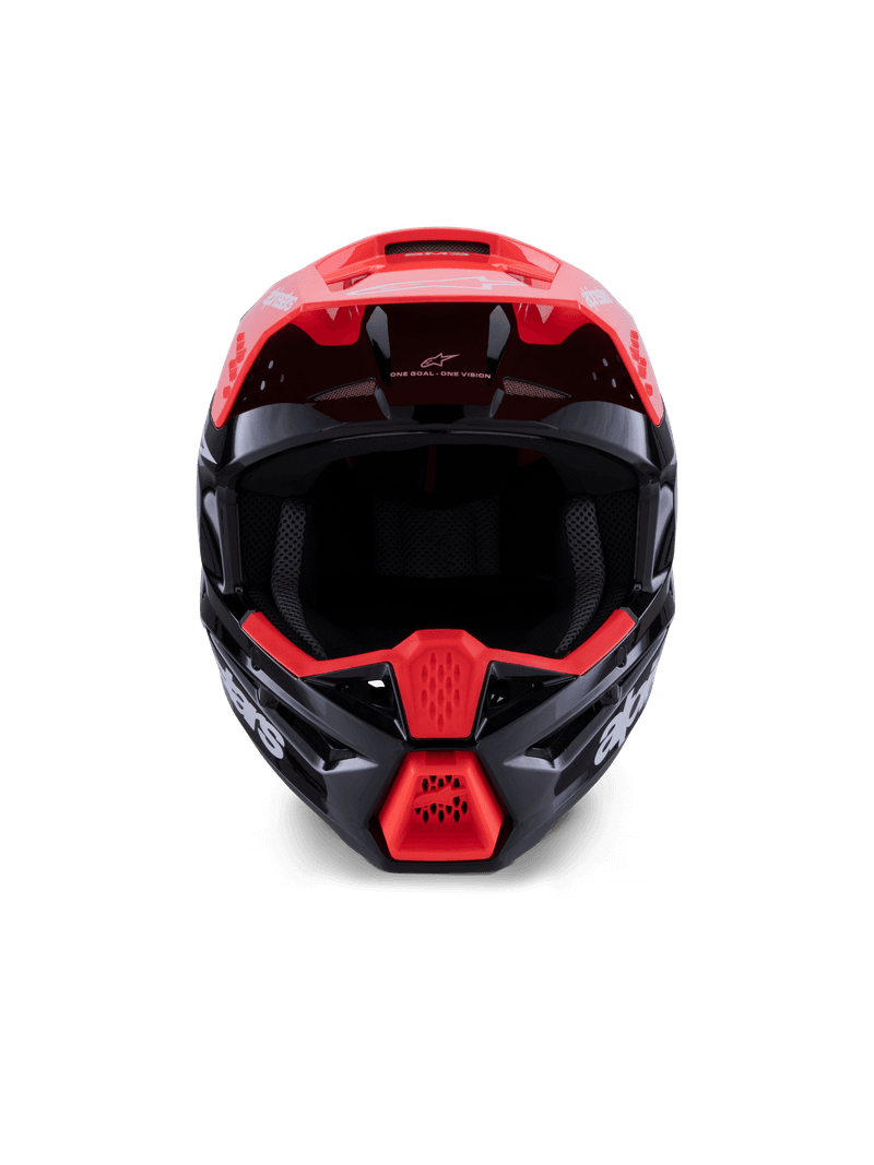 Alpinestars S-M3 Radium hjelm svart/fluo rød/hvit