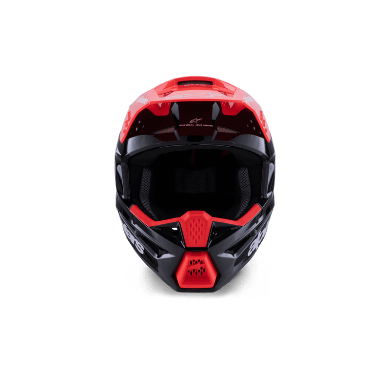 Alpinestars S-M3 Radium hjelm svart/fluo rød/hvit